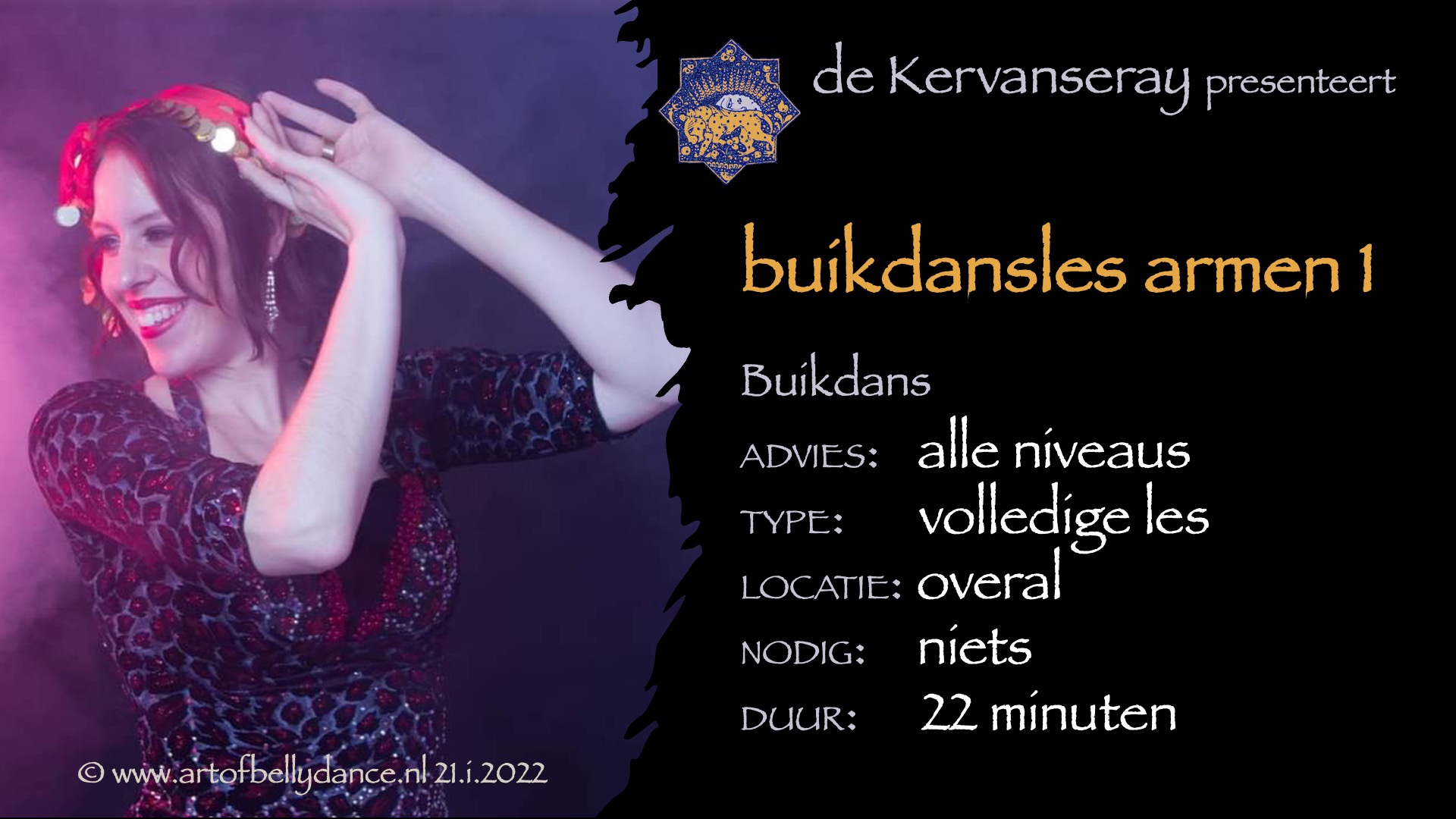 les buikdans basis: 2 gebruik armen