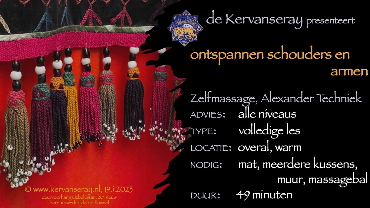 les: door zelfmassage en oefeningen ontspannen van armen en schouders