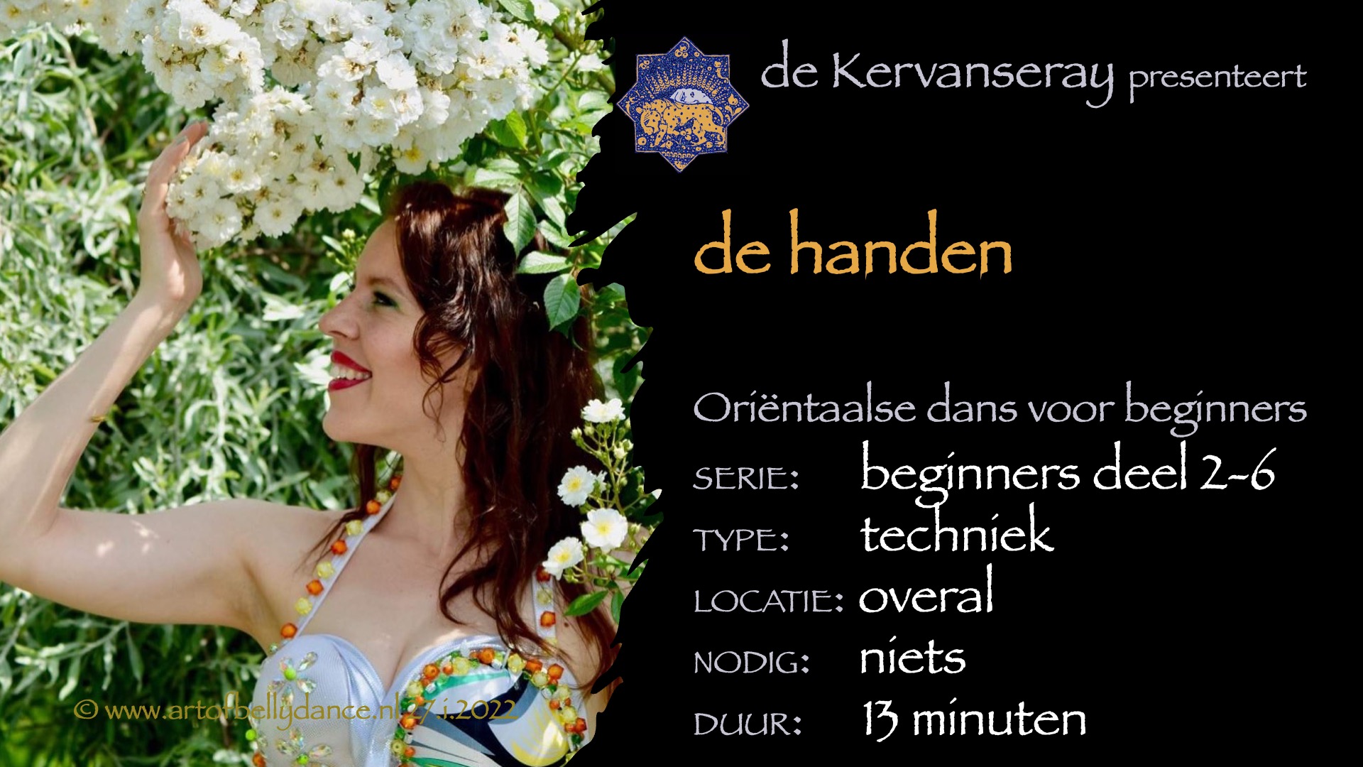 instructie buikdans basistechniek 2: 6 de handen