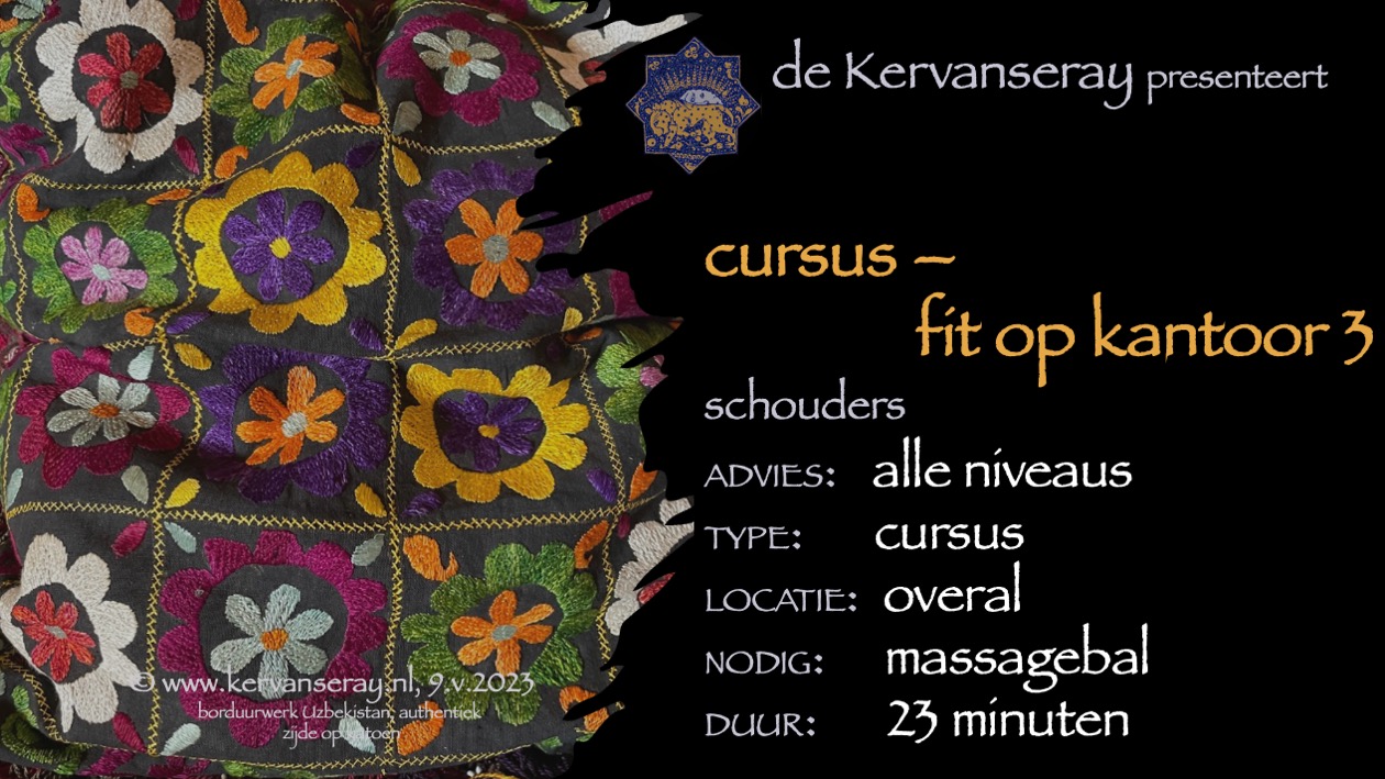 cursus fit op kantoor: 3 schouders