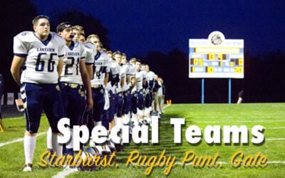 Starburst Kick Return, Rugby Punt, Swinging Gate