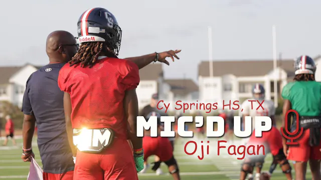 Mic'd Up Practice | Cy Springs HS, TX