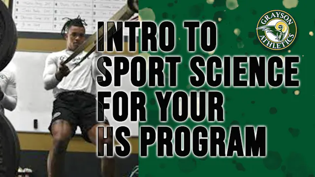 Sport Science for your High School Pr...