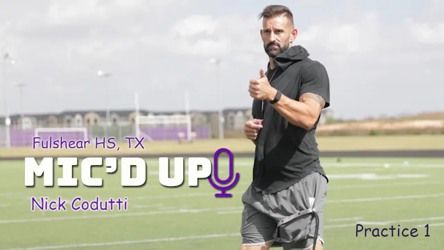 Mic'd Up Practice | Fulshear HS, TX