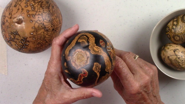 Zentangles on Gourds with Gale Sherman Promotional Video