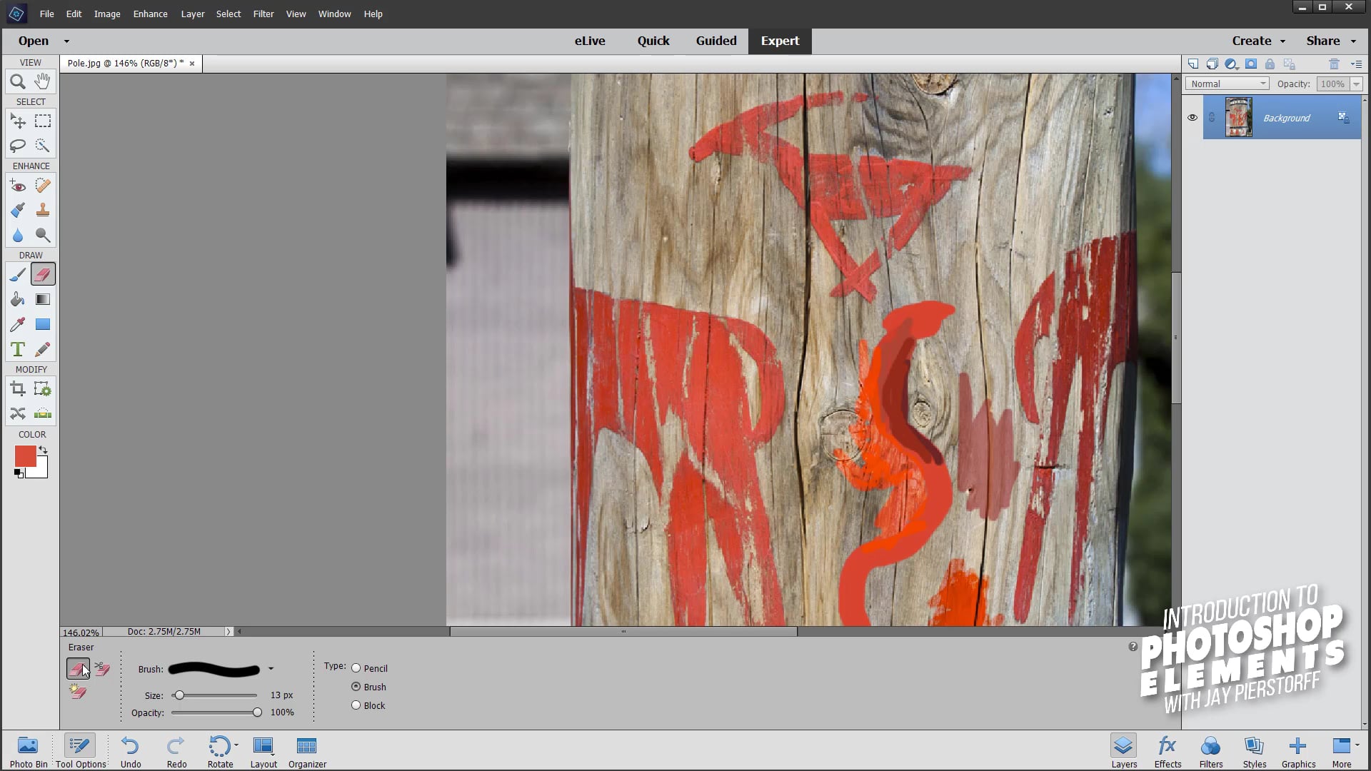 PSE-8 - Color Sampler, Brush and Eraser Tools PSE