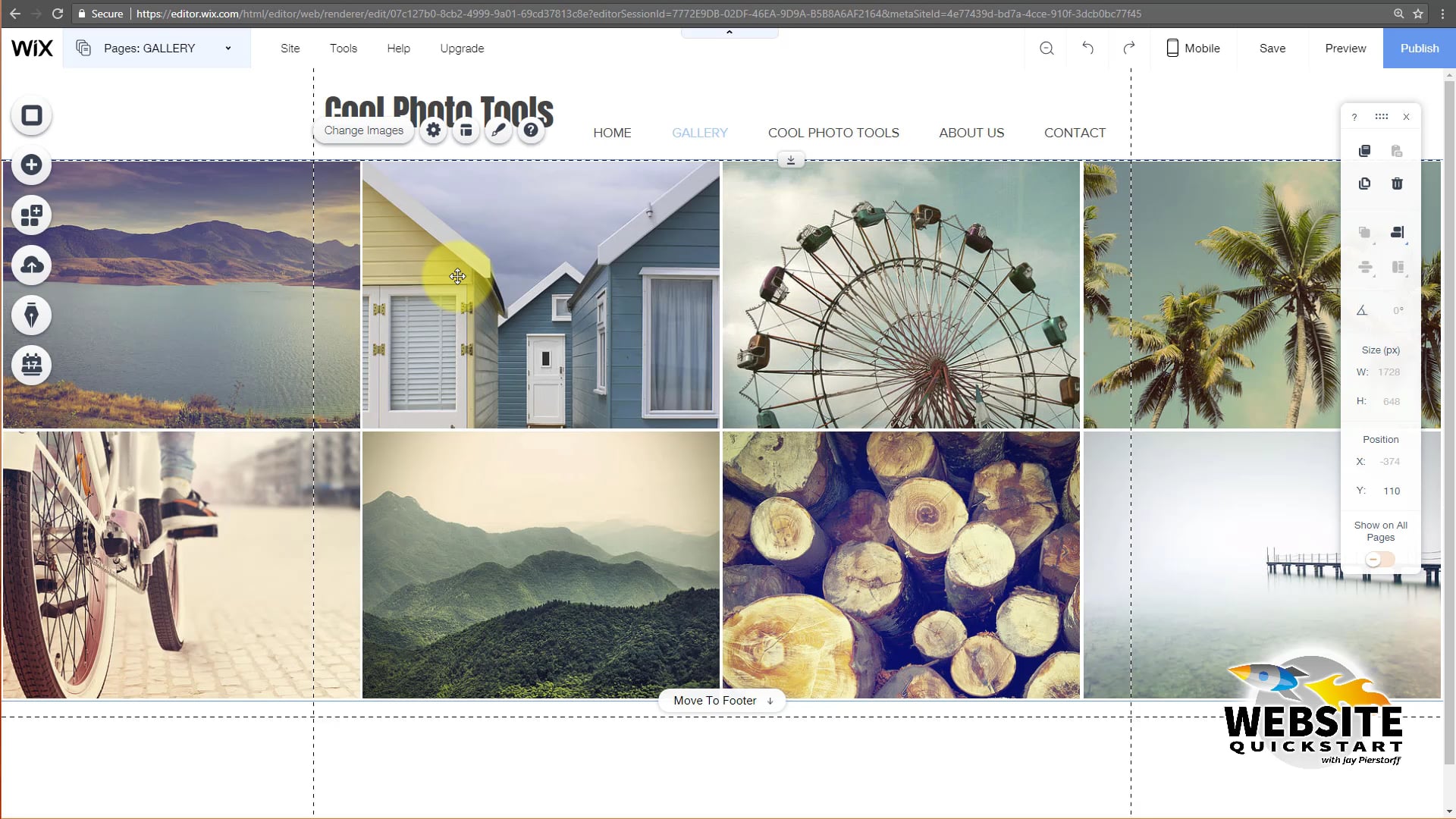 JP-Wix 2-Adding Elements and a Menu