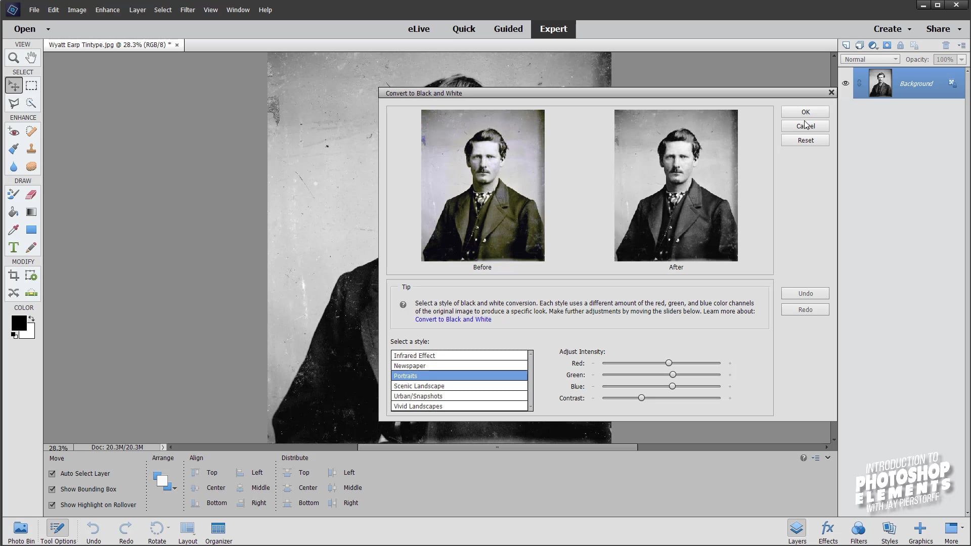 PSE-27 - Auto Color Correction Black and White and Restoration PSE