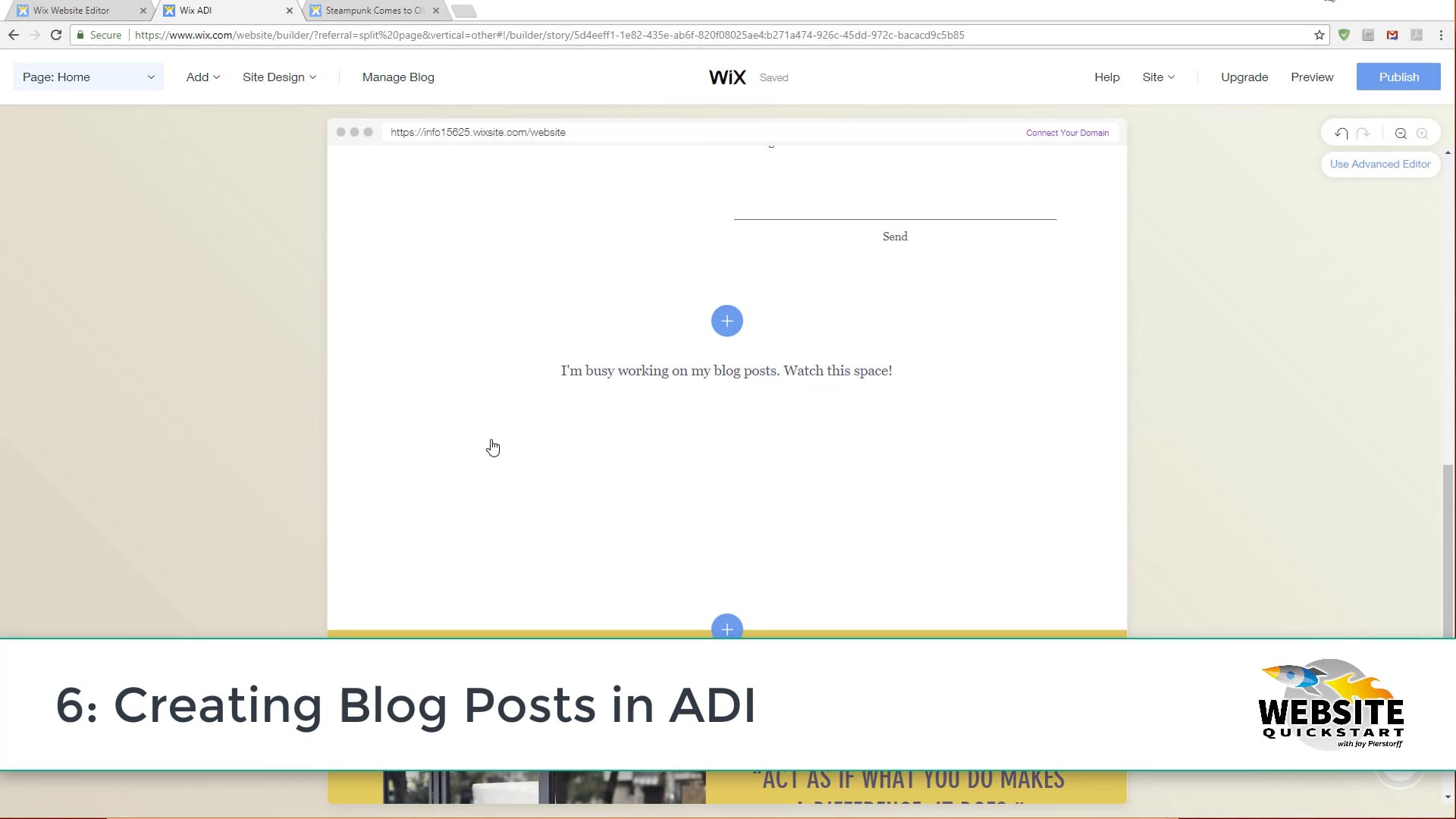 JP-Wix 6-Creating Blog Posts in ADI