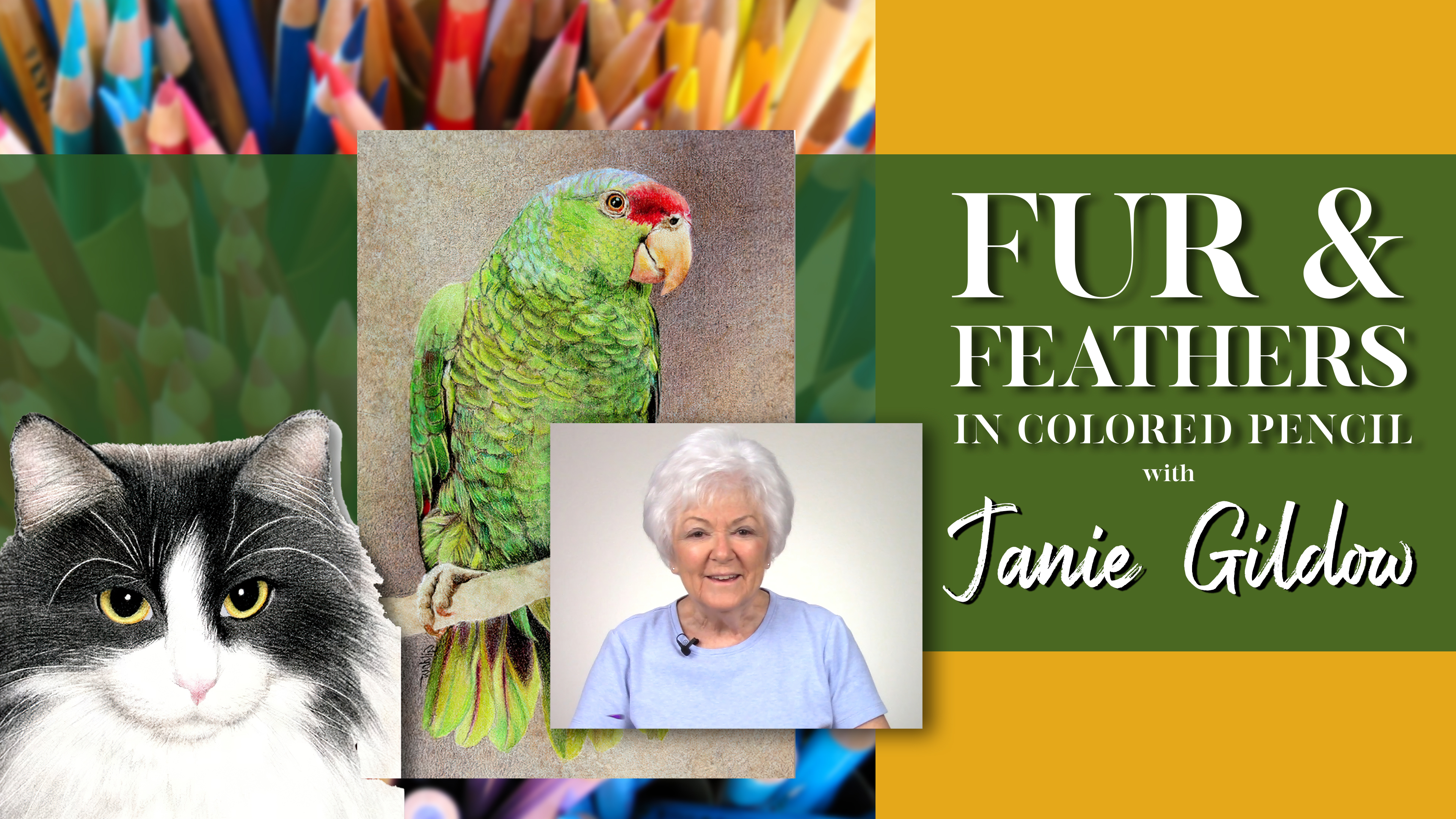 Colored Pencil: Fur & Feathers with Janie Gildow