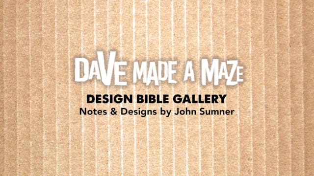 Design Bible of Dave Made A Maze