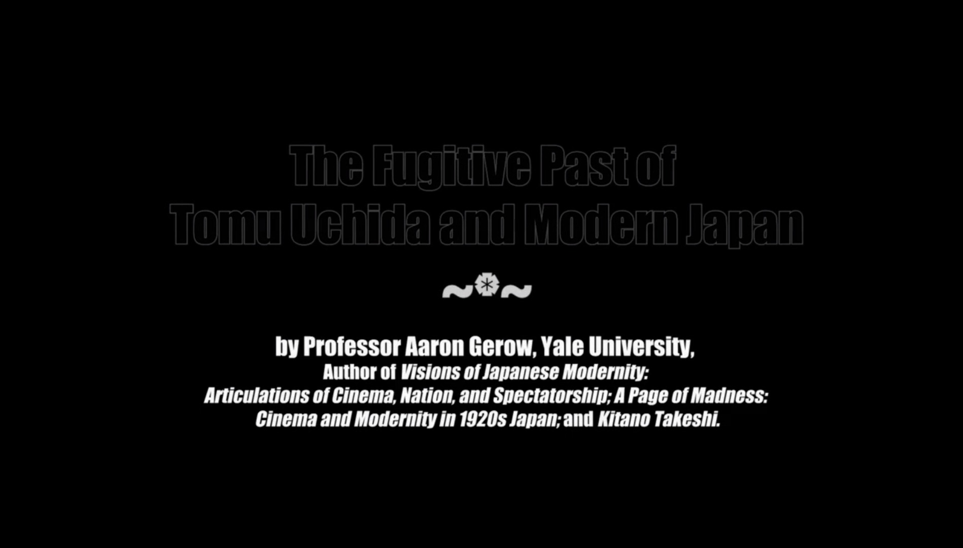 The Fugitive Past of Tomu Uchida and Modern Japan