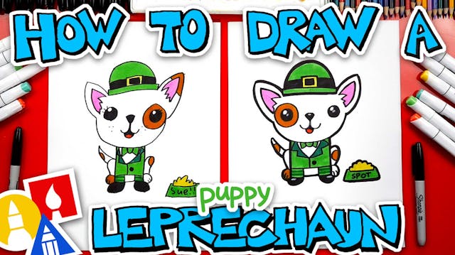 How To Draw Jake the dog - How To Draw Dogs - Art For Kids Hub