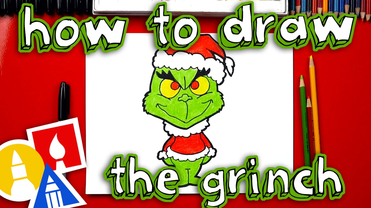 How To Draw The Grinch - How To Draw Christmas - Art For Kids Hub