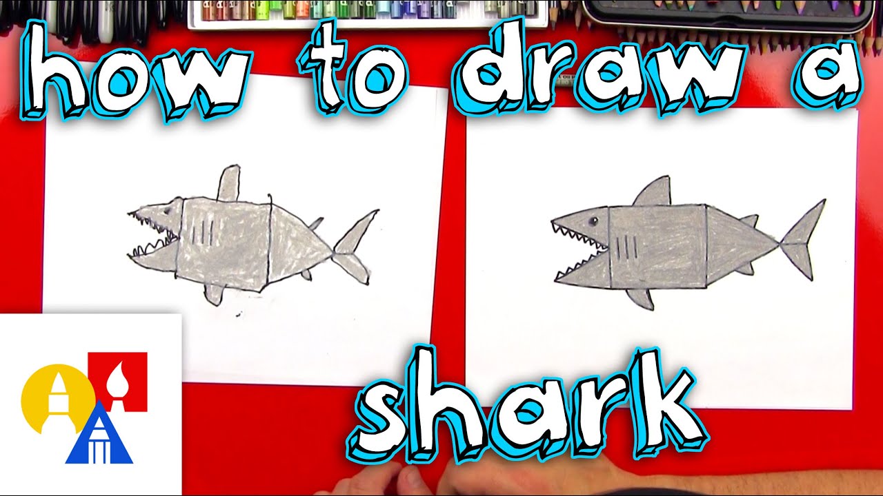 How To Draw Sharks - Art For Kids Hub