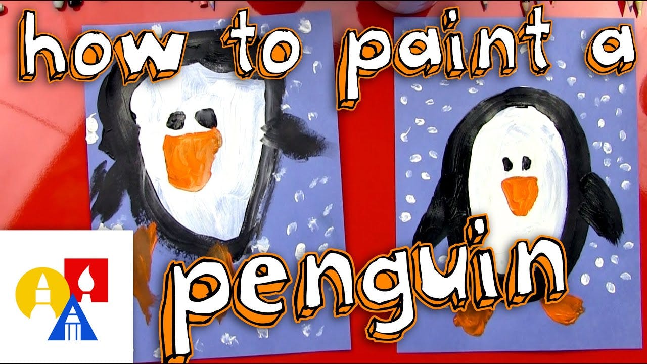 How To Paint A Penguin Ocean Art For Kids Hub
