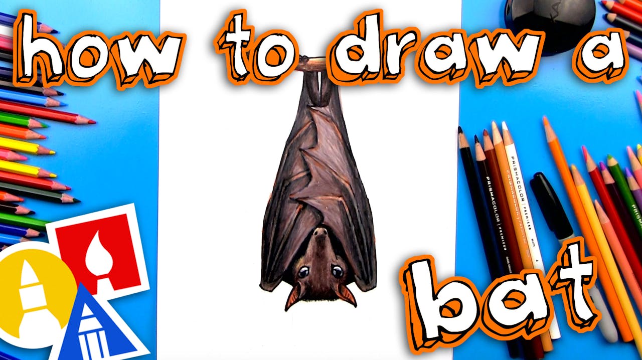 How To Draw A Realistic Bat Art For Kids Hub