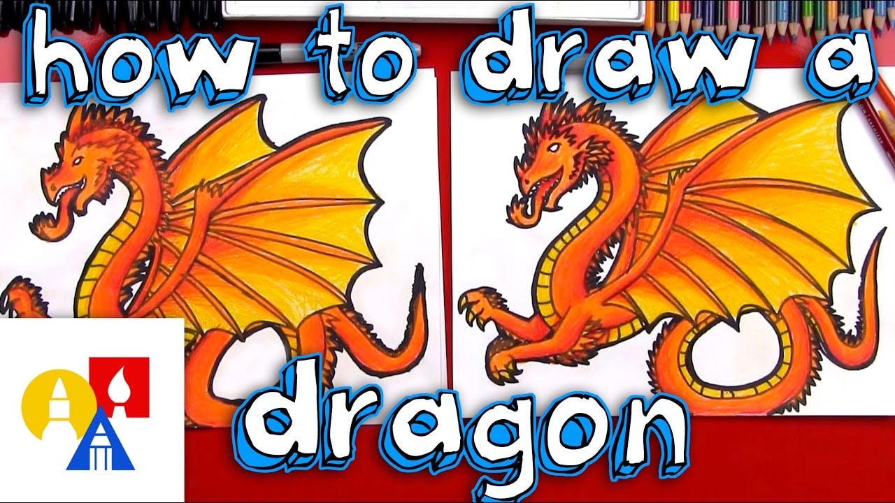 How To Draw A Dragon - New Years - Art For Kids Hub