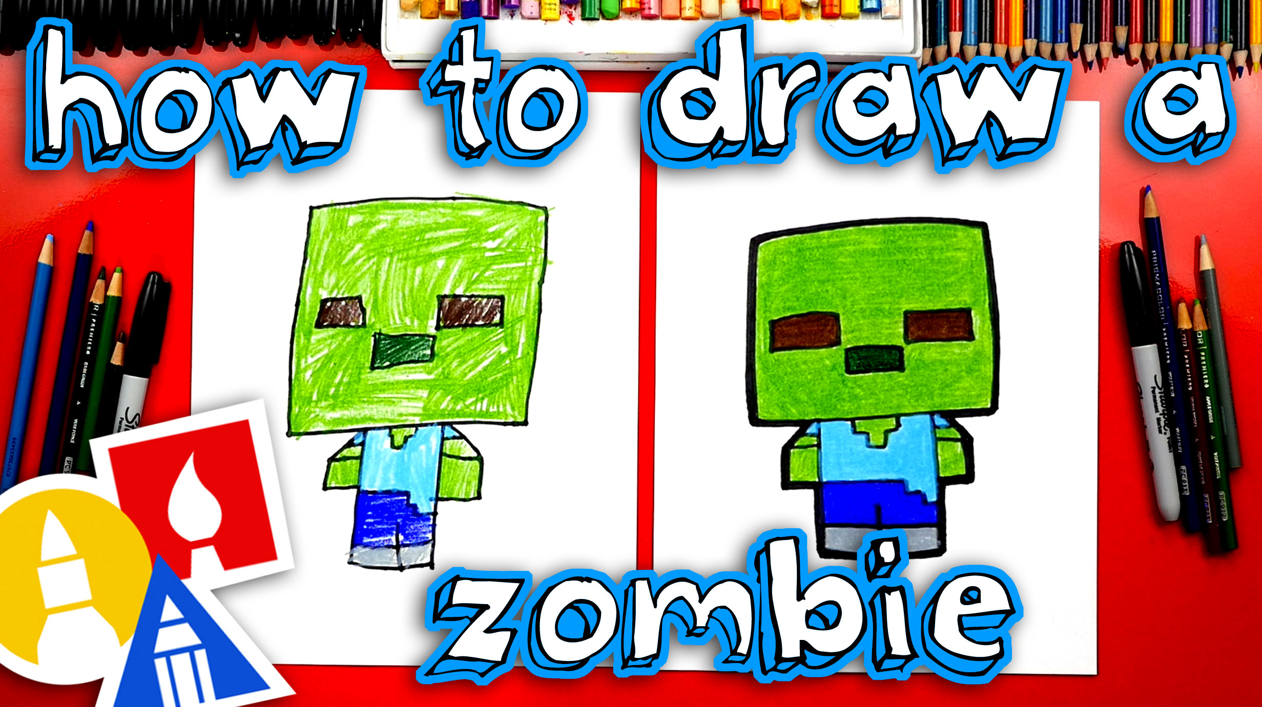 How To Draw Minecraft Zombie Cartoon Halloween Art For Kids Hub   Faceee20 9930 44ce A952 759d4ce7fc26 9798868b 