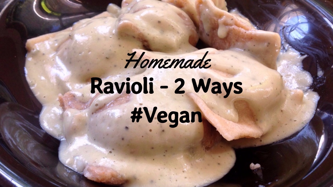 Homemade Ravioli Recipe 2 ways ft. Pumpkin Sage Ravioli in a Cream Sauce (VEGAN
