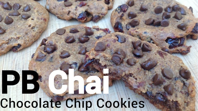 PB Chai Chocolate Chip Cookies