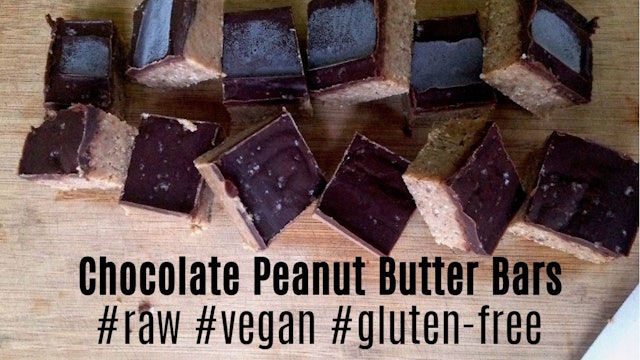 Chocolate Peanut Butter Bars | #Raw #Vegan #Glutenfree