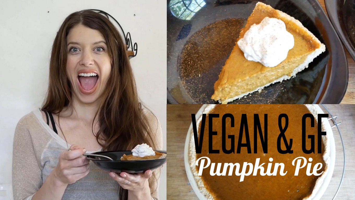 Vegan & GF Pumpkin Pie - Press, Pour & Bake