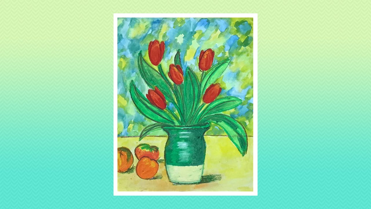 Cezanne Inspired Tulips - Grades 3-4