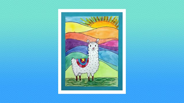 Rainbow Llama - Grades K-2
