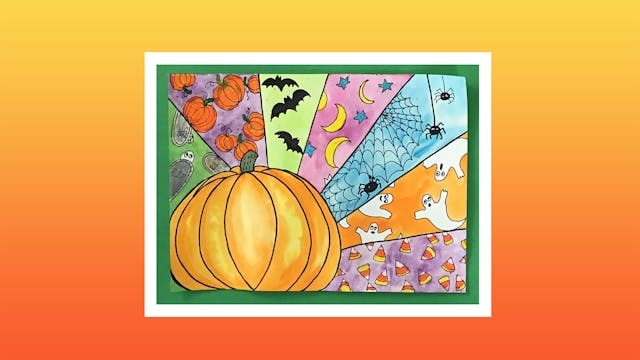 Spooky Halloween Pumpkin - Grades 3-4