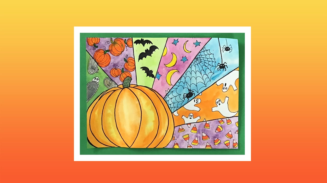 Spooky Halloween Pumpkin - Grades 3-4