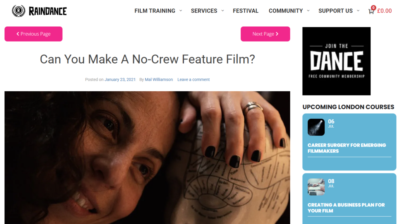 Raindance blog article