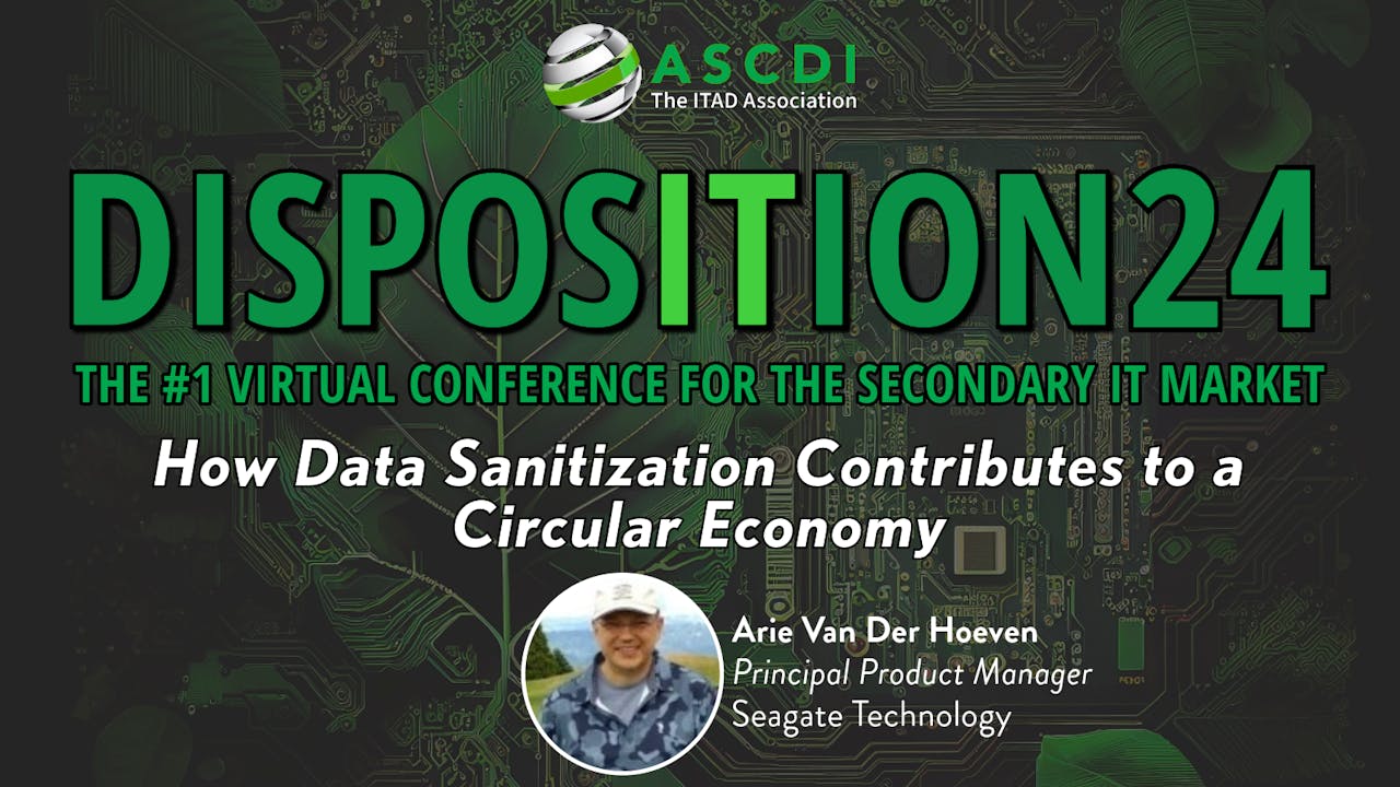 Data Sanitization Contributes to Circular Economy