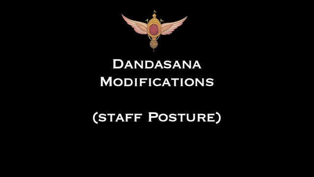 Dandasana Modification (Staff Posture)