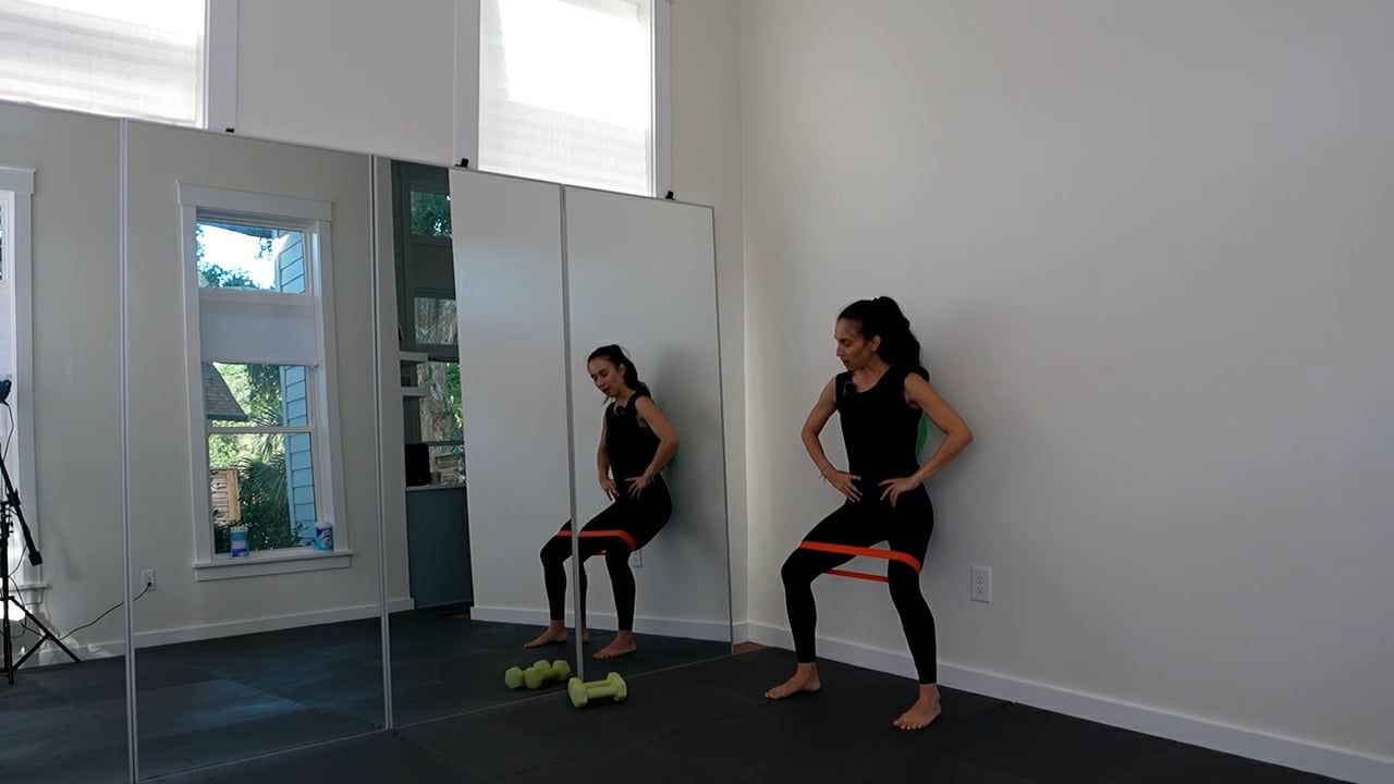 Full Body - 43 mins (Ball, Band, Heavier Weights)