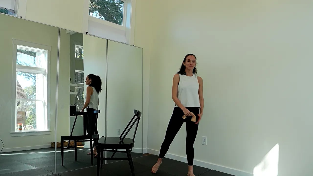 Standing Glutes with a mini band - 10 mins