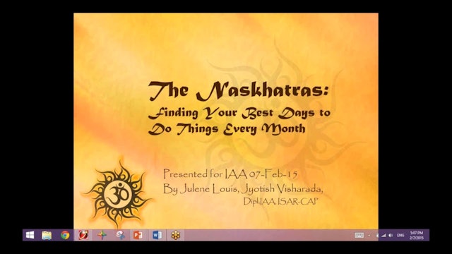 Nakshatras: Your Best Days to Do Important Things Each Month, with Julene Louis