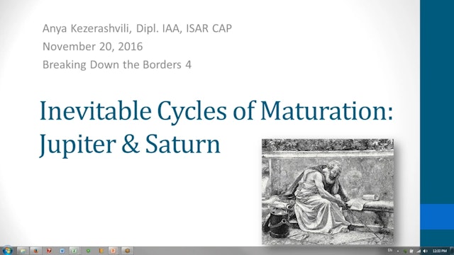 The Inevitable Cycles of Maturation: Jupiter and Saturn, with Anya Kezerashvili