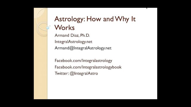 Astrology: How and Why Does It Work?,...