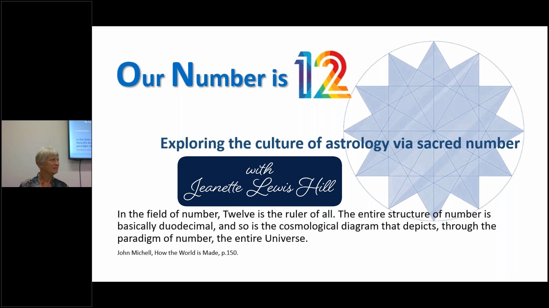 "Our Number is 12," with Jeanette Lewis Hill