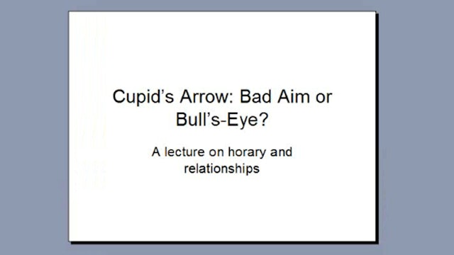 Cupid's Arrow: Bad Aim or Bull's Eye?, with Jackie Slevin