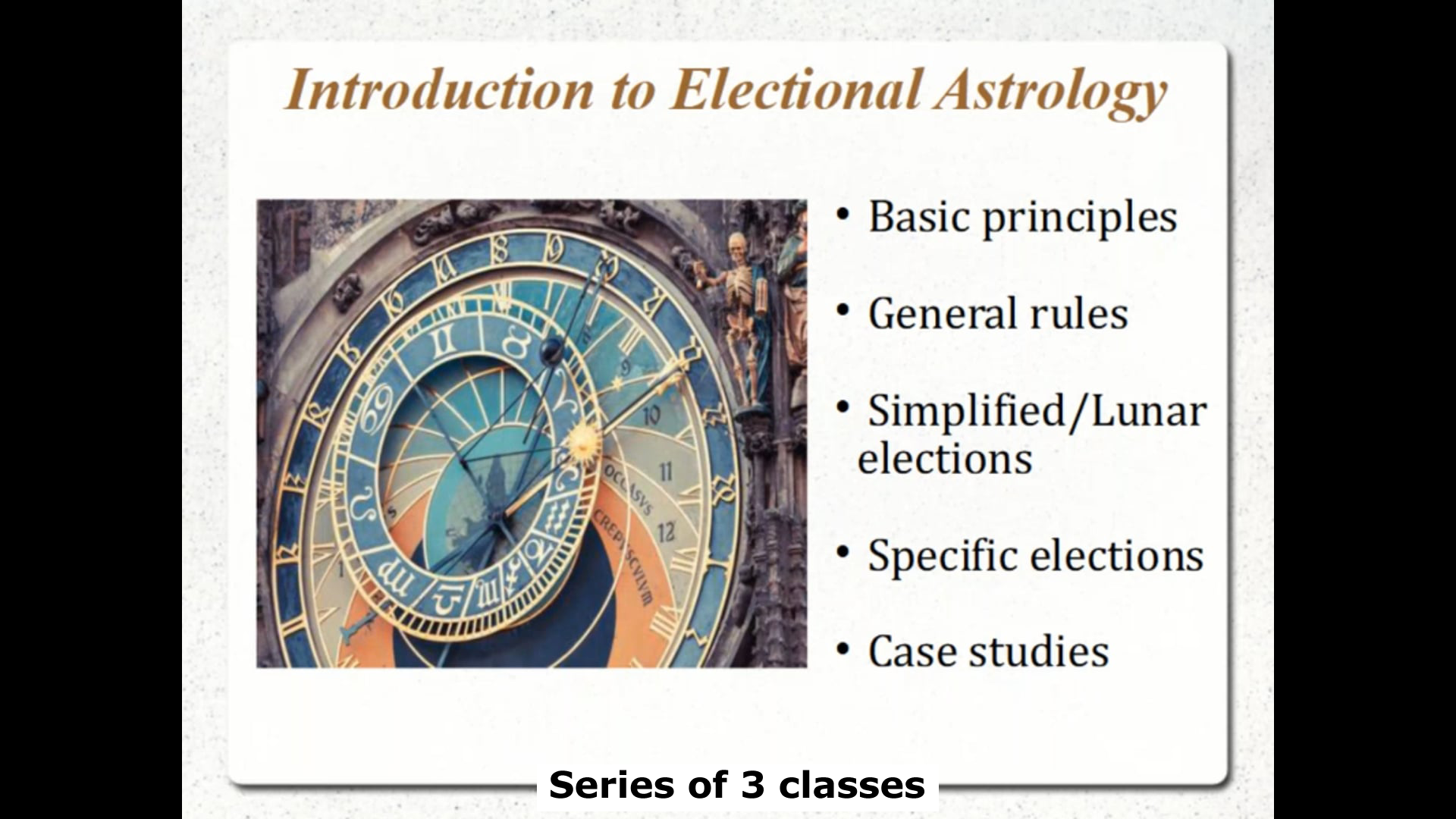 Introduction To Electional Astrology, With Elena Lumen, Ph.D. (3 ...