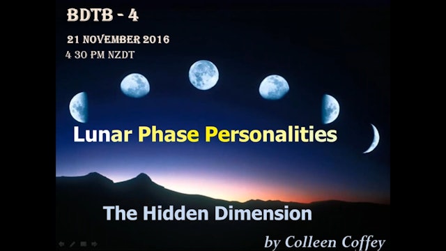 The Hidden Dimension: The Lunar Phase Personality, with Colleen Coffey