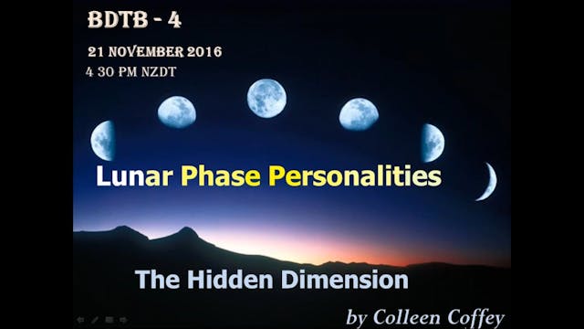 The Hidden Dimension: The Lunar Phase...