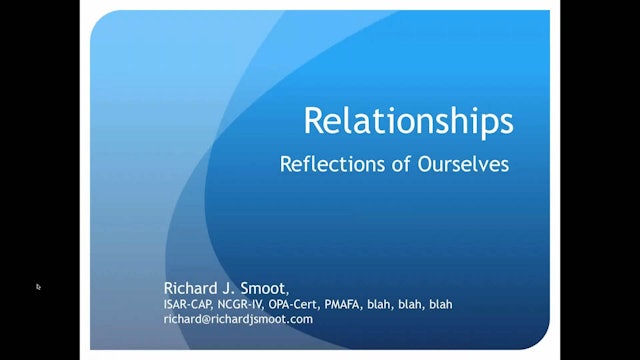 Relationships: Reflections of Ourselves, featuring Richard J. Smoot