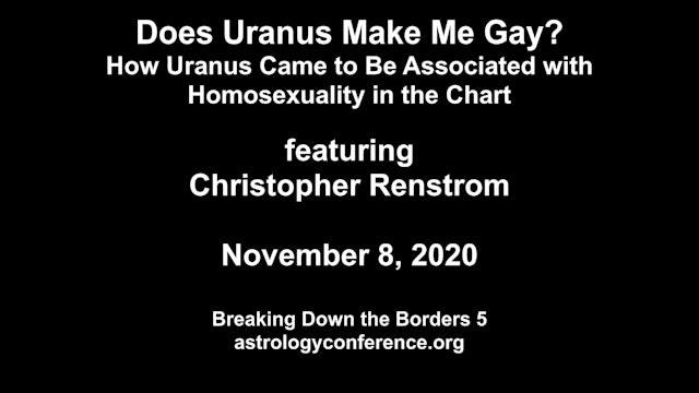 Does Uranus Make Me Gay?, with Christopher Renstrom