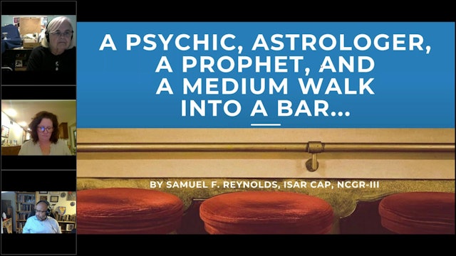 A Psychic, an Astrologer, a Prophet, and a Medium Walk into a Bar..., with Samuel Reynolds