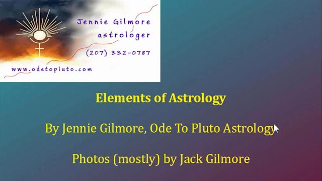 The Foundations of the Birth Chart: Elements and Archetypes, with Jennie Gilmore