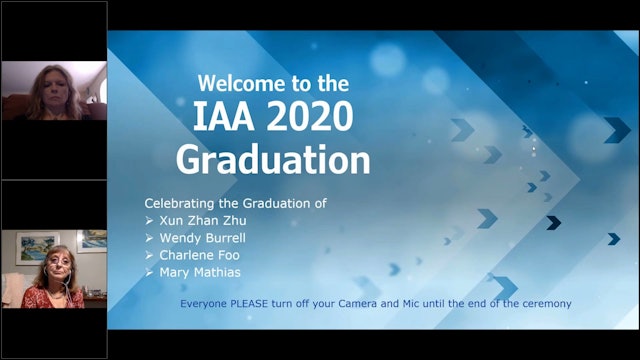 IAA Graduation Ceremony - September 25 2020