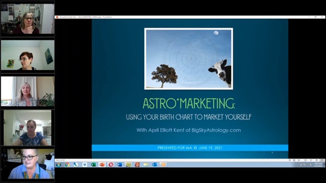 Using Your Chart to Market Yourself, with April Elliott Kent (4-hour workshop)